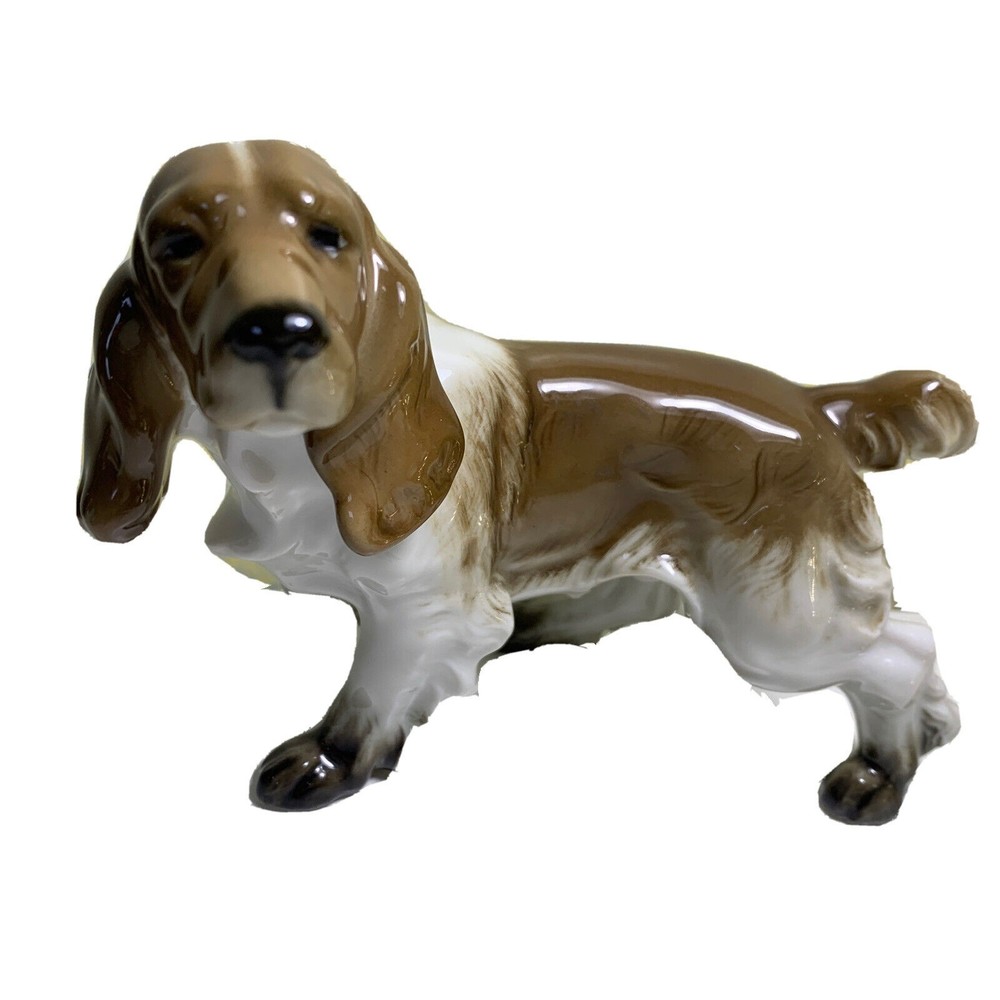 HUTSCHENREUTHER germany porcelain figurine Spaniel hunting dog puppy walking